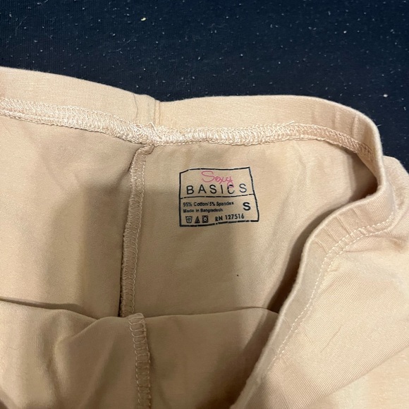 Women's Tan Bike Shorts - Picture 2 of 2